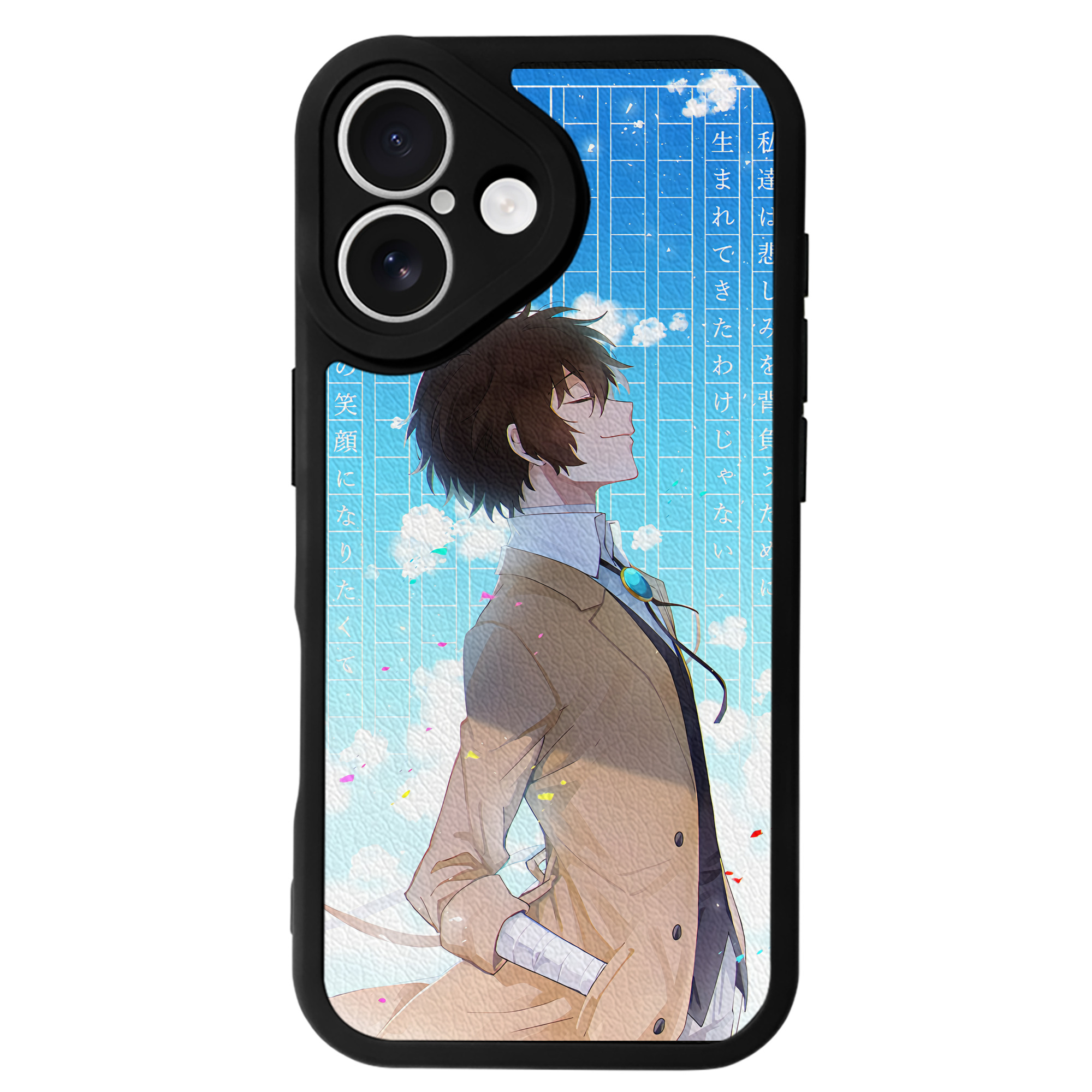 （画像用） 文豪ストレイドッグス Bungo Stray Dogs 【iPhone 16シリーズ対応】シリコンスマホケース（レザー調） 材質：シリコン